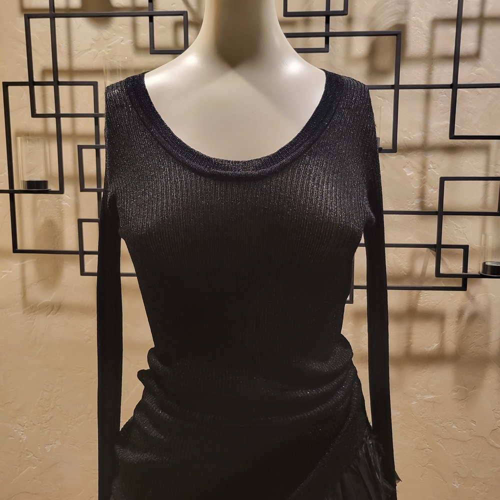 Elegant Black Long Sleeve Top